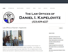 Tablet Screenshot of kapelovitz.com